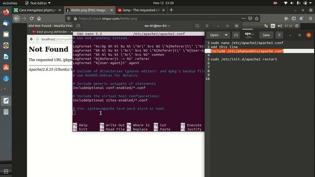 URL yang diminta / phpmyadmin tidak ditemukan di server ini #UBUNTU смотреть онлайн