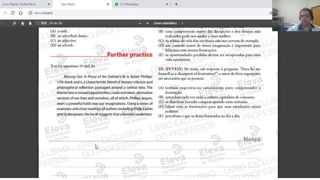 3o Ano e PV Eleva Unidade 9 Continuous tenses and reading comprehension смотреть онлайн