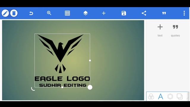 Eagle Logo Design on Android phone || How to make logo design pixellab tutorial || Sudhir Editing ? смотреть онлайн