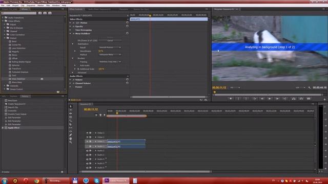 Adode Premiere - Стабилизация видео (Warp Stabilizer) смотреть онлайн
