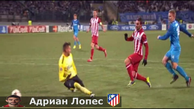 Атлетико. Все голы в ЛЧ 2013/2014 ( до финала) смотреть онлайн