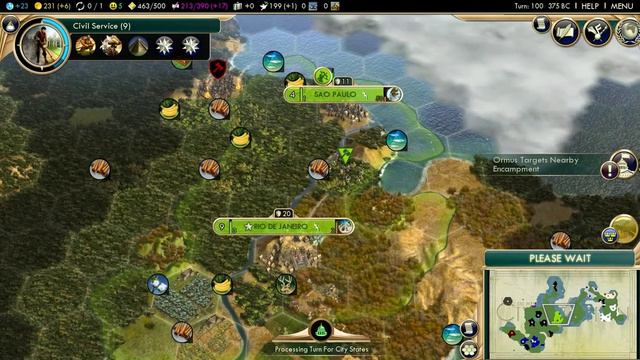 Part 2: Let's Play Civilization 5, Brave New World, Brazil смотреть онлайн