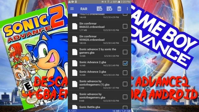 Descargar Sonic Advance 2 + Emulador GBA Para android|Sperk 07 смотреть онлайн