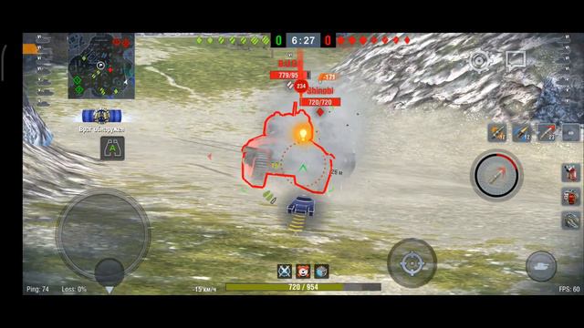 World Of Tanks Blitz, Обзор танка AMXmas, уровень 6й.