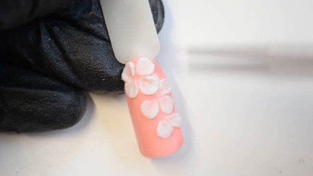 Дизайн ногтей: объемная лепка цветов 3D гелем смотреть онлайн