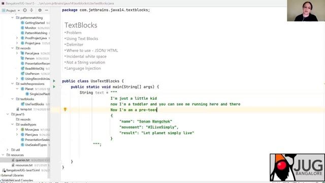Text Block Java-15 смотреть онлайн