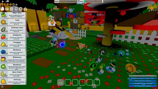 Буст с нуля: лунный амулет, ПРО снаряжение и КОДЫ в Bee Swarm Simulator