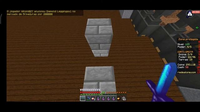 MINECRAFT FACTIONS ALONE ? DEFEDENDO BASE? AO VIVO? смотреть онлайн