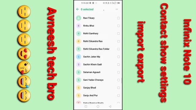 Infinix note 10 Contact show setting / how to show Contact import export 2021 смотреть онлайн