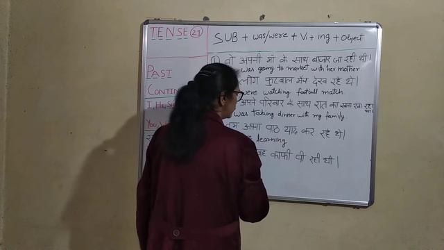 Tense21 - Past Continuous tense - English Grammar - Affirmative/Positive sentences - Archana Khare смотреть онлайн