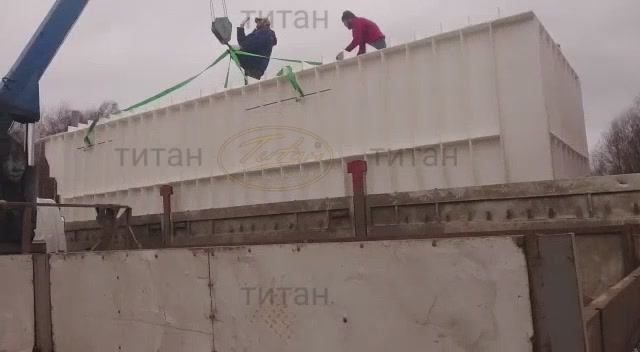 Погреб Фермер Титан от производителя [разгрузка большого 12 метрового погреба Фермер - ООО Экспоком] смотреть онлайн