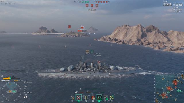 VERMONT Battleship / WoWs / World of Warships #wows #worldofwarships #gaming смотреть онлайн