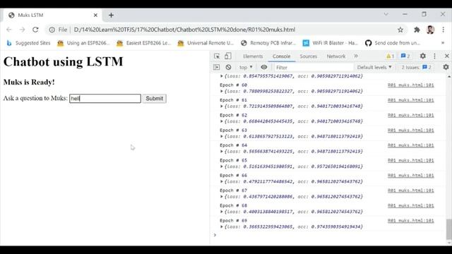 Chatbot using LSTM neural network in TensorFlow смотреть онлайн