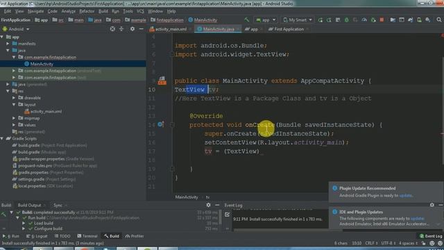 hello world program using android || how to create first android application using java || android смотреть онлайн