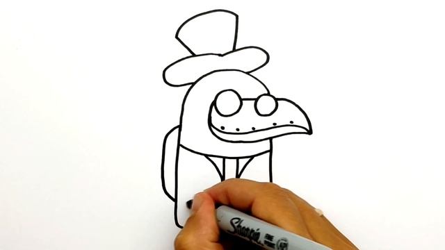 Как нарисовать Амонг Ас Чумного Доктора | Рисуем персонажей из Among Us | Амонг Ас рисунки смотреть онлайн