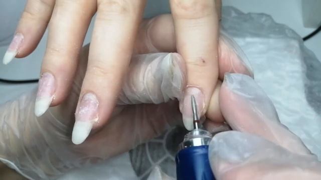 Комбинированный маникюр/укрепление акриловой пудрой/замес базы и акрила смотреть онлайн