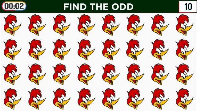 Find The Odd Emoji Out woody woodpecker #74 - Easy level by Imis смотреть онлайн