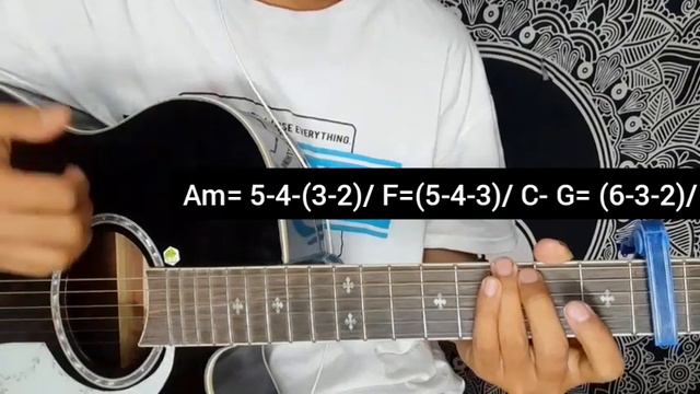 Samhala - Oshin Karki | Guitar Lesson | Easy Chords | смотреть онлайн