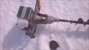 Ледобур из триммера своими руками 1.