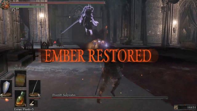 Dark Souls 3: Pontiff Sulyvahn boss fight (knight build) смотреть онлайн