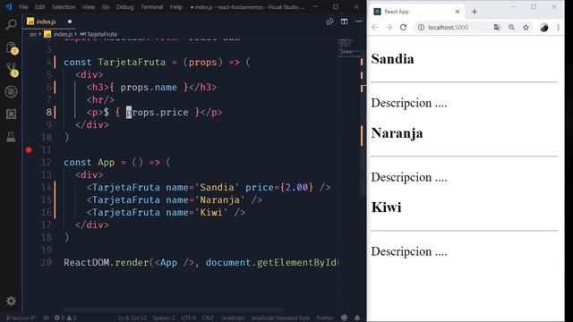 Curso React Core ⚛ | # 10 Qué son las props en React смотреть онлайн