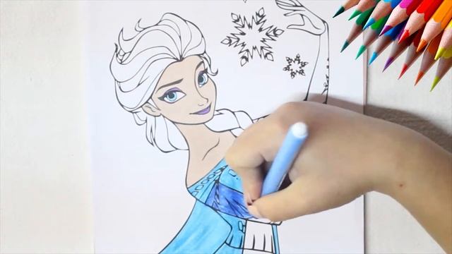 Coloring ELSA Drawing from FROZEN - Fun Sketch with BOOM TOONS смотреть онлайн