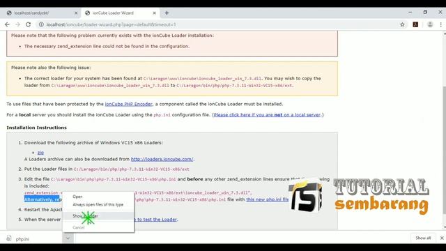 #Tutorial Install #CandyCBT Versi 2.6 dan #ioncube loader PHP 7 di #Laragon. смотреть онлайн