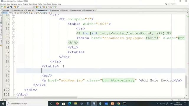 Java Project Training (7am batch) -6 may || Pagination in JSP смотреть онлайн