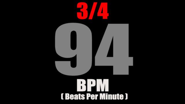 Metronome 94 BPM For Time Signature 3/4 смотреть онлайн