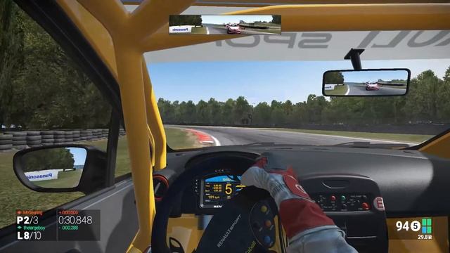 Project CARS multiplayer Renault Clio intense 3 car battle at Oulton Park смотреть онлайн