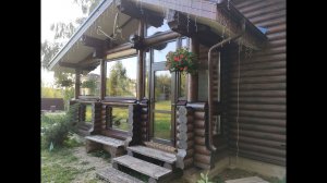 Теплое остекление террасы ПВХ Rehau: цвет «Темный дуб» и двухсторонняя ламинация