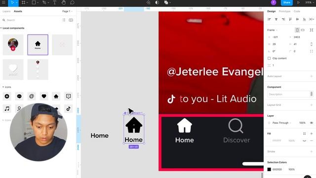 Designing an App with Figma - Recreating TikTok for Beginners [Part 2/3] смотреть онлайн