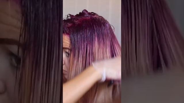 Ombré fade from fuchsia pink into light blonde ??? #hairdye #ombre #ombrehaircolour смотреть онлайн