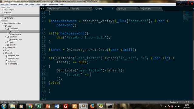 Login con segundo factor de autenticación (PHP) 7/9 смотреть онлайн