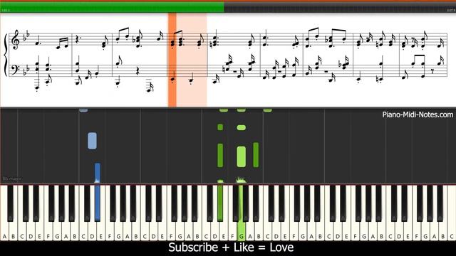 Dixie Piano Tutorial Synthesia + midi смотреть онлайн