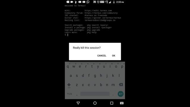 How to close any session in termux ?|| close session in termux in Hindi смотреть онлайн