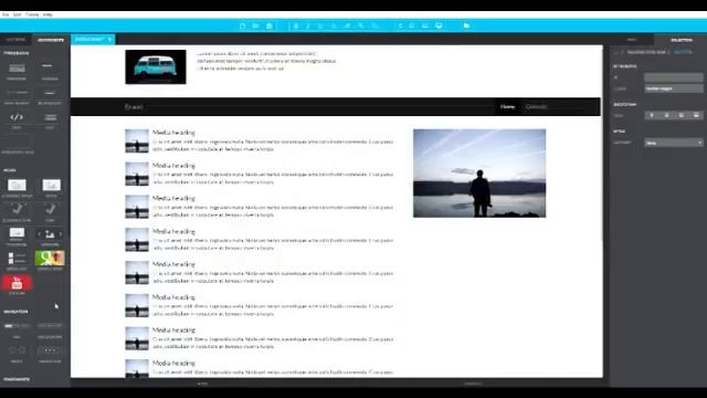 ออกแบบเว็บไซต์ Pingendo Bootstrap 4 builder | แสดงข้อมูล List смотреть онлайн
