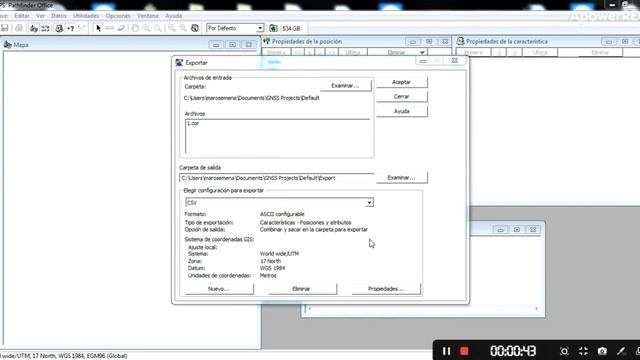 Como exportar datos en formato CSV desde Trimble GPS Pathfinder Office смотреть онлайн