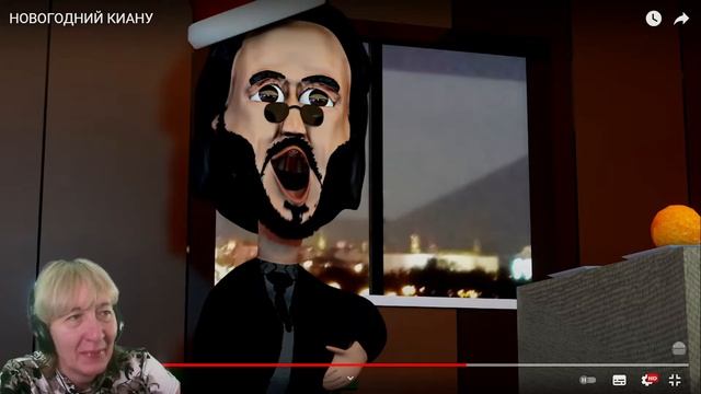 БАБУШКА СМОТРИТ НОВОГОДНИЙ КИАНУ // Реакция на Доф смотреть онлайн