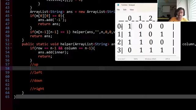 Rat in a Maze Problem - I | BACKTRACKING | JAVA смотреть онлайн