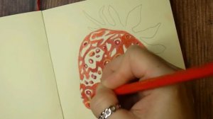 Рисунки для скетчбука. Как нарисовать клубнику. Уроки рисования