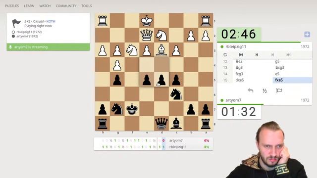 Играем в турнире по шахматам Фишера на lichess.org | RU смотреть онлайн