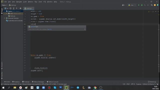Копия Flappy Bird на Python часть 1 смотреть онлайн