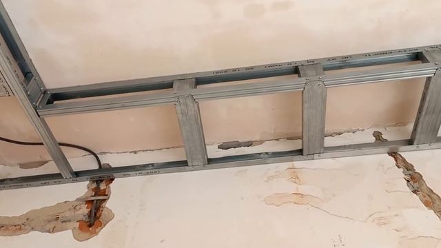 Простейший скелет короба по периметру помещения под гипсокартон смотреть онлайн