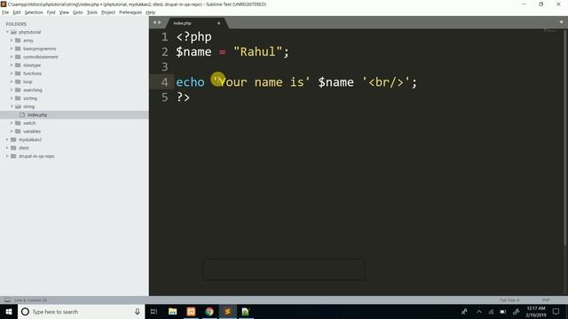 String in php in hindi #9 | string in php | string смотреть онлайн