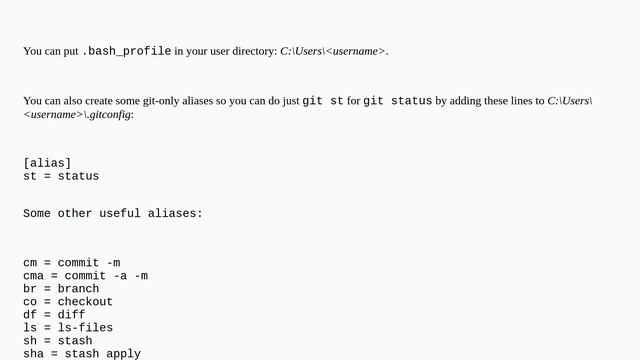 How do I modify my Git Bash profile in Windows? смотреть онлайн