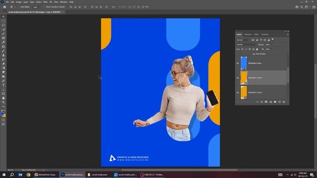 Professional Social Media Post Design Photoshop Tutorial смотреть онлайн