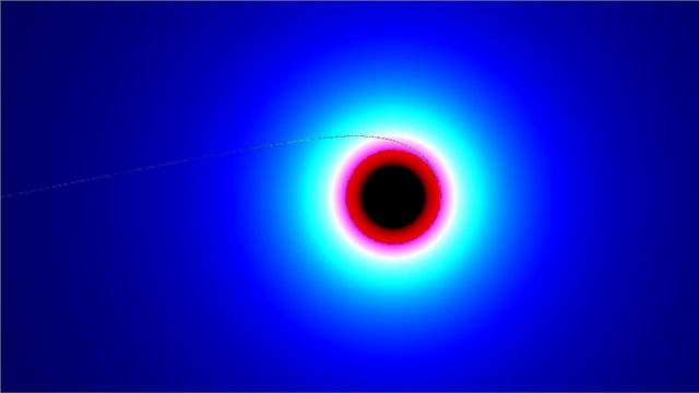 Photon Orbits a Black Hole (Simulation) смотреть онлайн
