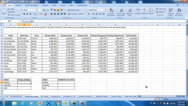 Excel Clase 1: Comandos con Teclado y Funciones Basicas TuProfeYouTube смотреть онлайн
