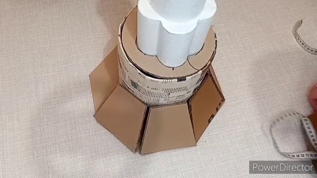 DIY. Потрясающий фонарь-светильник из картона. Напольный фонарь своими руками. Декор смотреть онлайн